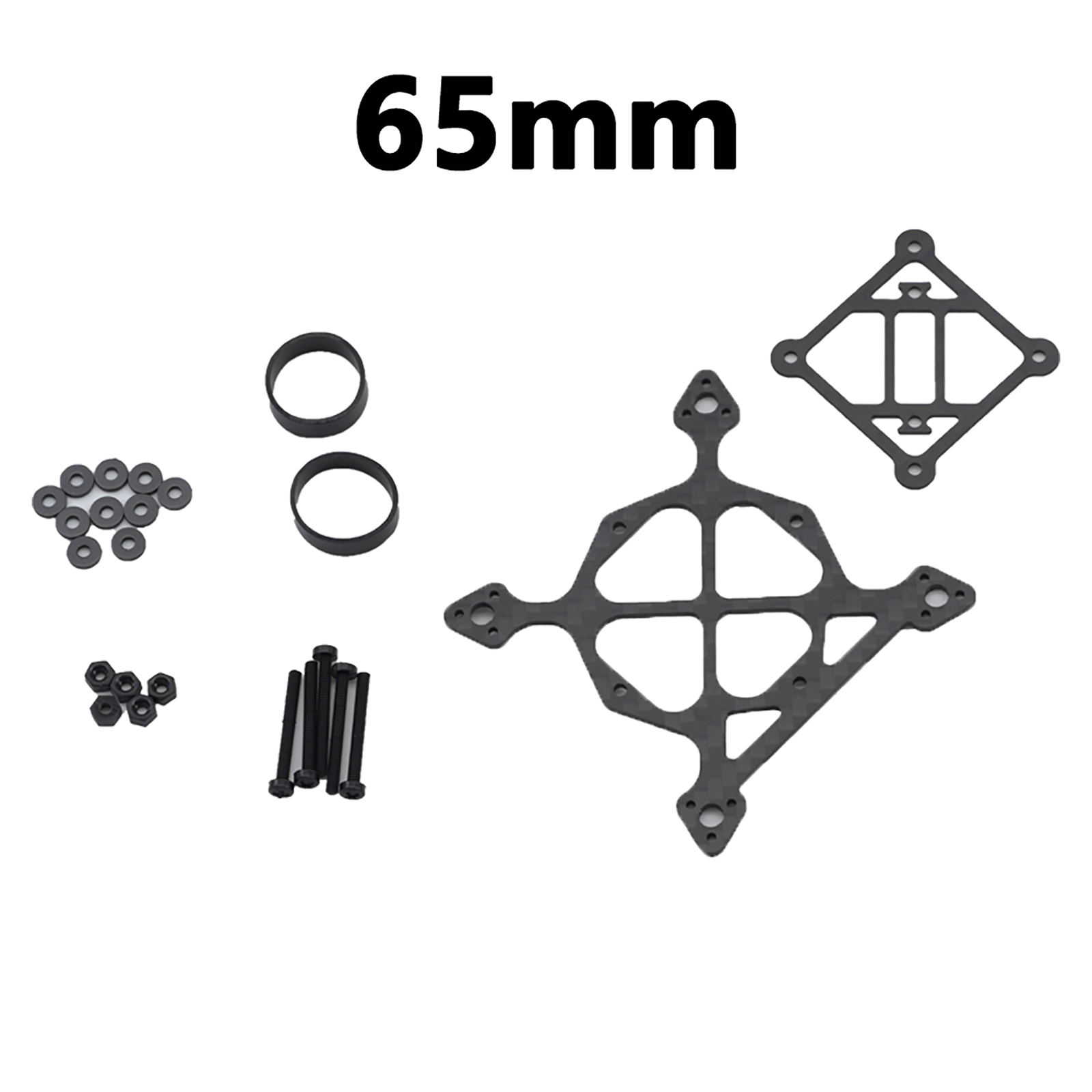 Eachine Drone E010 - 65mm Radstand 3K Carbonfaser-Bodenplatten-Rahmenkit 3g Toothpick